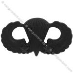 Army Badge: Combat Parachute Second Award - black metal